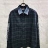 발렌시아가 24FW 로고 나염 체크 셔츠 남방