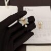디올 트라이벌 나비 진주 귀걸이 골드