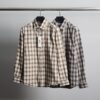 아미 스몰하트자수 타탄체크 셔츠