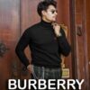 버버리 런던  자수로고 커플 터틀넥