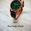 IWC 파일럿 워치 크로노그래프 스핏파이어 무광그린다이얼 데이 데이트
