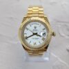 로렉스 데이데이트 화이트다이얼 옐로우골드