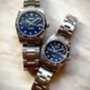 로렉스 데이저스트 텐포인트 로고블루다이얼 콤비 커플