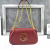 구찌 블론디 스몰 숄더백  앙코라 레드