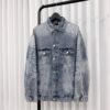발렌시아가 로고 자수 오버사이즈 데님자켓