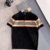 버버리 2025S/S 단가라 포인트 쿨니트 카라 티셔츠