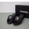 샤넬 [Chanel] **넬 체인 CC로고 퀼팅 슬리퍼 뮬
