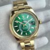 로렉스 스카이드웰러 옐로우골드 그린다이얼