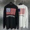 크롬하츠 아메리칸 플래그 긴팔 티셔츠