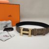 에르메스 H 토고가죽버클 리버서블 양면 벨트