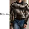로로피아나 최고급 스트라이프 견장니트
