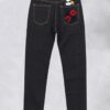 로에베 X 온 러닝 팬더 포켓 자수 로고 슬림핏 데님 팬츠
