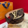 루이비통 시그니쳐 다미에 금장벨트