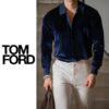 톰포드 벨루어 카라셔츠