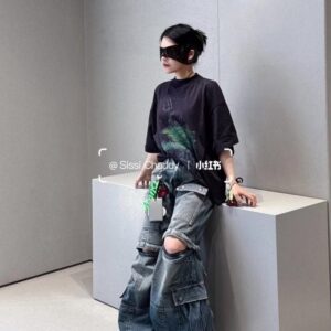 발렌시아가 스케치 피그먼트 반팔