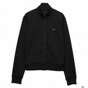 프라다 미니 자수 로고 트랙자켓