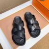 에르메스 카지미르 슬리퍼 카프스킨 블랙