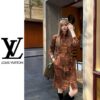 루이비통 트렁크 프린트 셔츠드레스