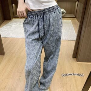크롬하츠 패턴 데님 팬츠