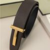 톰포드 [TOM FORD] 수입프리미엄급 T로고 리버시블 레더 양면 벨트