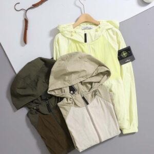 스톤아일랜드 [ S.T ] 수입 크링클랩스 나일론 가먼트다이드 후드자켓