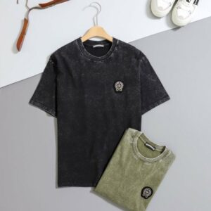 크롬하츠 워싱 홀스슈 로고 반팔티셔츠