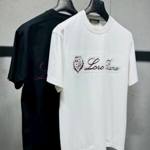 로로피아나 레이어드 로고 티셔츠