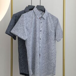 톰브라운 [Thom Browne] 그레인 패턴 남성 반팔 셔츠