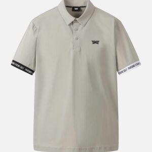 PXG 남성 컬러 콘트라스트 포인트 카라 숏 슬리브