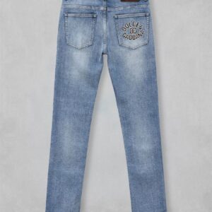 돌체 앤 가바나 포켓 레터링 써클 자수 로고 레귤러핏 데님 팬츠