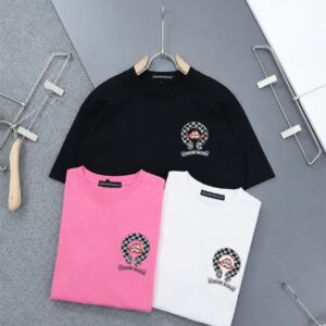크롬하츠 레드 마우스 말발굽 반팔 티셔츠