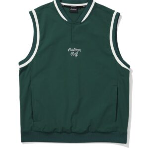 말본 [ MALBON ] 헨리넥 우븐 베스트 GREEN (MAN)