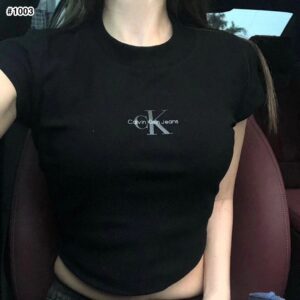 켈빈 클라인 모노그램 베이비 크롭 티셔츠