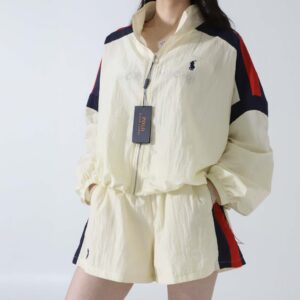 랄프로렌폴로 [ P*LO ] 수입 오버핏 트랙재킷 & 쇼츠 SET -크림