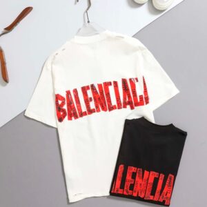 발렌시아가 [ B*lenciaga ] 수입 시큐리티 테이프 로고 오버사이즈 티셔츠