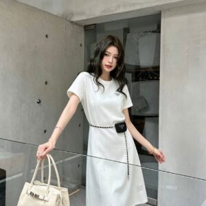 프라다 체인 미니 파우치 라운드 넥 롱 테리 원피스