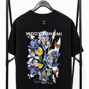 우영미 나비플라워 반팔 티셔츠